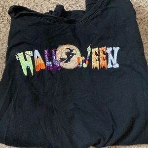 halloween thrifted long sleeve tee